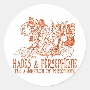 Hades en persoonlijke telefoon ronde sticker
