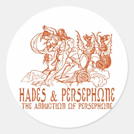 Hades en persoonlijke telefoon ronde sticker (Voorkant)