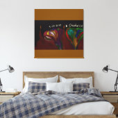 Hades Floral Arrangement Canvas Afdruk (Insitu (Slaapkamer))