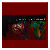 Hades Floral Arrangement Glossy Poster (Voorkant)