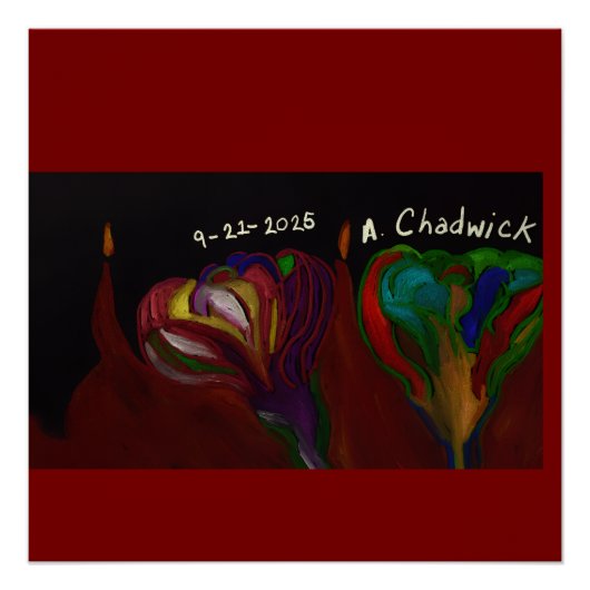 Hades Floral Arrangement Glossy Poster (Voorkant)