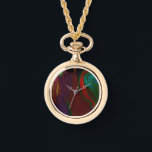 Hades Floral Arrangement Watch Necklace Horloge<br><div class="desc">I painted a unique original digital oil painting of the romantic side of Hades with a floral arrangement worthy of this well-known
god in mythology.</div>