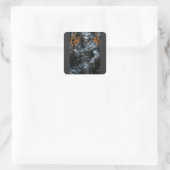 Hades God van de Onderwereld Vierkante Sticker (Tas)