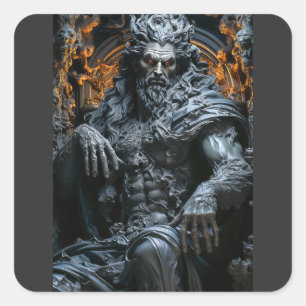 Hades God van de Onderwereld Vierkante Sticker