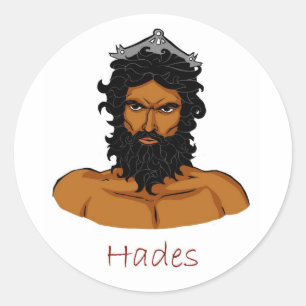 Hades - Griekse God Ronde Sticker