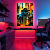 Hades - Kubistische minimalistische legende - God  Poster