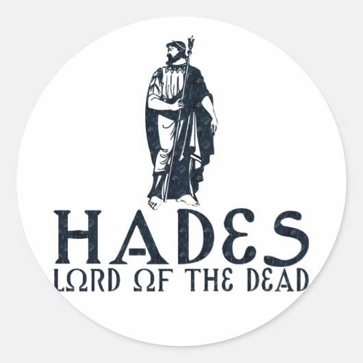 Hades Ronde Sticker (Voorkant)