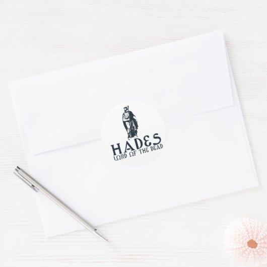 Hades Ronde Sticker (Envelop)