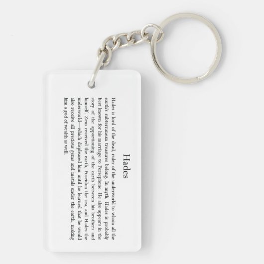 Hades Sleutelhanger (achterkant)