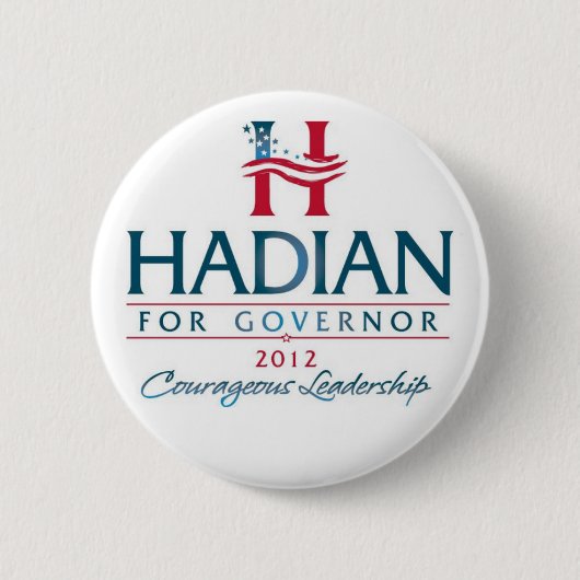 Hadian voor gouverneur ronde button 5,7 cm (Voorkant)