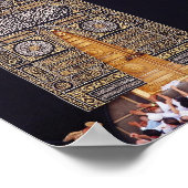 Hadj Ka'aba Mekka Moslim Arafat bedevaart Umrah Go Poster (Hoek)