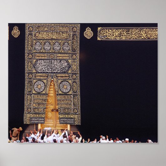 Hadj Ka'aba Mekka Moslim Arafat bedevaart Umrah Go Poster (Voorkant)