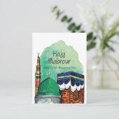 Hadj Mabrour, Heilige Ka'aba in Mekka, Saudi-Arabi Briefkaart (Staand voorkant)