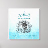 Hadj Mabrour, Heilige Ka'aba in Mekka, Saudi-Arabi Canvas Afdruk (Voorkant)