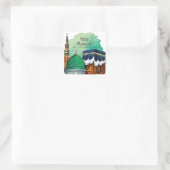 Hadj Mabrour, Heilige Ka'aba in Mekka, Saudi-Arabi Vierkante Sticker (Tas)
