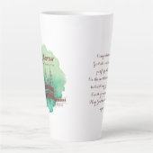 Hadj Mubarak, Heilige Ka'aba in Mekka, Saudi-Arabi Latte Mok (Voorkant)