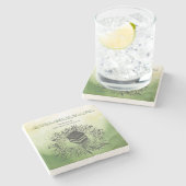 Hadj Mubarak, Heilige Ka'aba in Mekka, Saudi-Arabi Stenen Onderzetter (Zijkant)