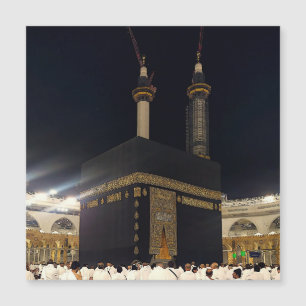 Hadj Pelgrims aan de Kaaba, Mekka Magnetische Kaar