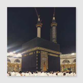 Hadj Pelgrims aan de Kaaba, Mekka Magnetische Kaar