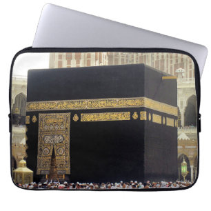 Hadj pelgrims aan de Ka'aba, Mekka, Saoedi-Arabië Laptop Sleeve