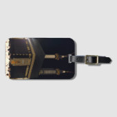 Hadj pelgrims in Fajr, Ka'aba, Mekka, Saoedi-Arabi Bagagelabel (Voorkant (horizontaal))