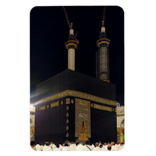 Hadj pelgrims in Fajr, Ka'aba, Mekka, Saoedi-Arabi Magneet