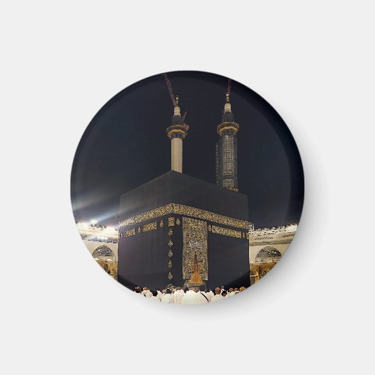 Hadj pelgrims in Fajr, Ka'aba, Mekka, Saoedi-Arabi Magneet (Voorkant)