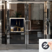 Hadj pelgrims in Fajr, Ka'aba, Mekka, Saoedi-Arabi Raamsticker (Kantoordeur)