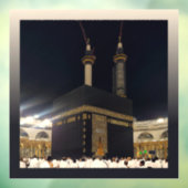 Hadj pelgrims in Fajr, Ka'aba, Mekka, Saoedi-Arabi Raamsticker (Vel 3)