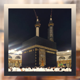 Hadj pelgrims in Fajr, Ka'aba, Mekka, Saoedi-Arabi Raamsticker