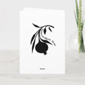 Hadji Firuz Zonnestralen Eid e Noruz Feestdagen Kaart (Achterkant)