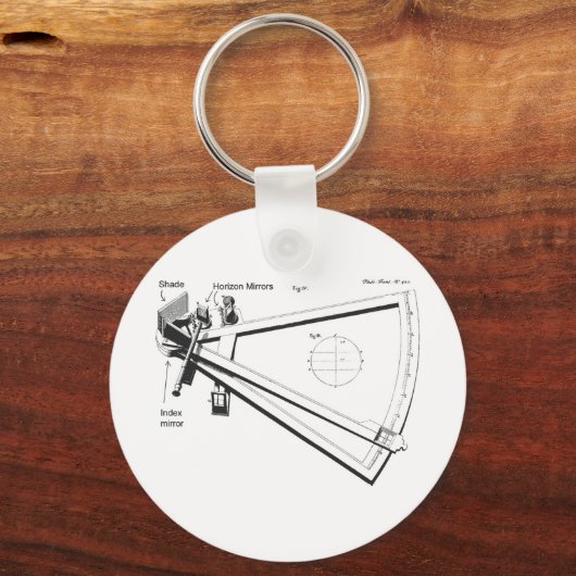 Hadley's octant sleutelhanger (Voorkant)