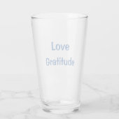 HADO Water Glass - Liefde Dankbaarheid - Dr. Emoto Glas (Achterkant)