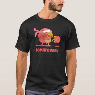 Hadouken Burger Street Fight Tomaat in Fast Food V T-shirt