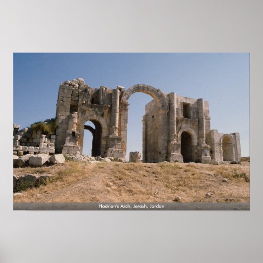 Hadrians Arch, Jerash, Jordanië Poster (Voorkant)