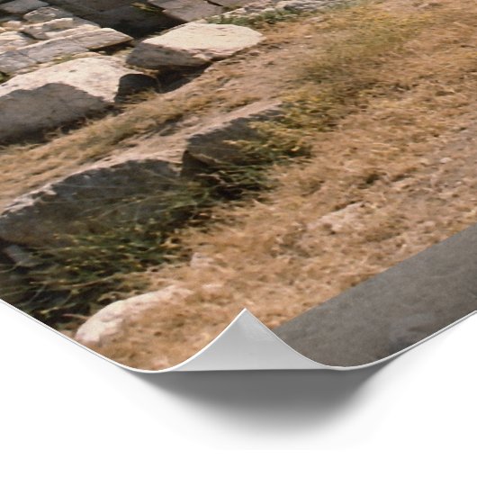 Hadrians Arch, Jerash, Jordanië Poster (Hoek)