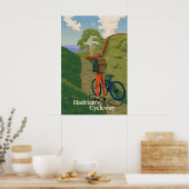 Hadrians Cycleway Wieler Reisposter Poster (Keuken)