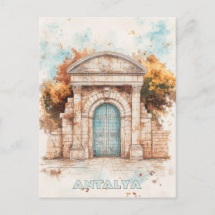 Hadrian's Gate Antalya Turkiye Reizen Briefkaart