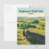 Hadrian's Wall Path Engeland Briefkaart (Voorkant / Achterkant)