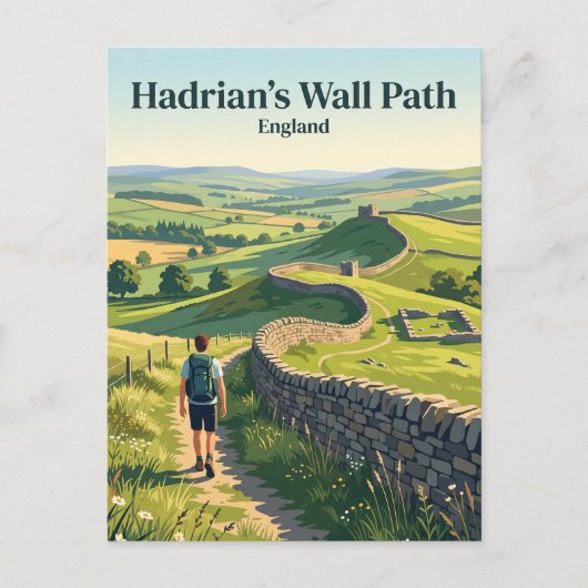 Hadrian's Wall Path Engeland Briefkaart (Voorkant)