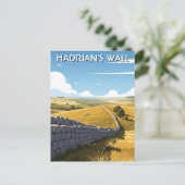 Hadrian's Wall Reis Briefkaart (Staand voorkant)