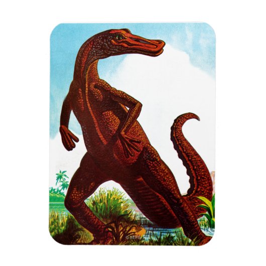 Hadrosaurus Dinosaur Magneet (Verticaal)