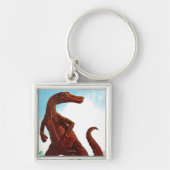 Hadrosaurus Dinosaur Sleutelhanger (Voorkant)