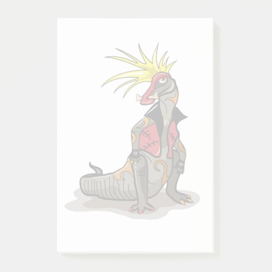 Hadrosaurus dinosaurus gekleed als een Punk. Post-it® Notes (Voorkant)