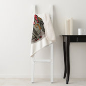 Hadrosaurus dinosaurus gekleed als een Punk. Sherpa Deken (In situ)