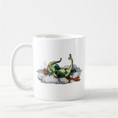 Hadrosaurus ontspannen in een jacuzzi. koffiemok (Links)