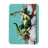 Hadrosaurus ontspannen in een jacuzzi. magneet (Verticaal)