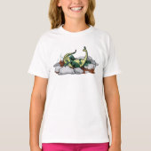 Hadrosaurus ontspannen in een jacuzzi. t-shirt (Voorkant)
