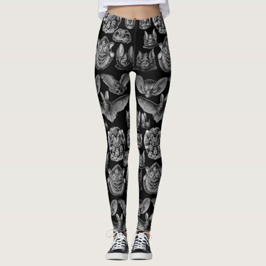 Haeckel Chiroptera 1904 Leggings (Voorkant)