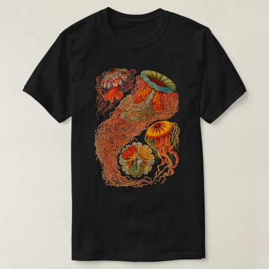Haeckel Discomedusae Enhanced Antiek Illustratie T-shirt (Design voorkant)